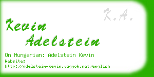 kevin adelstein business card
